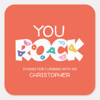 Rock Rock Climbing Gracias Pegatina