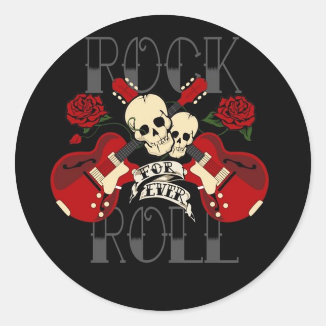 ¡Rock & Roll para siempre! - Pegatinas de Peel y P (Anverso)
