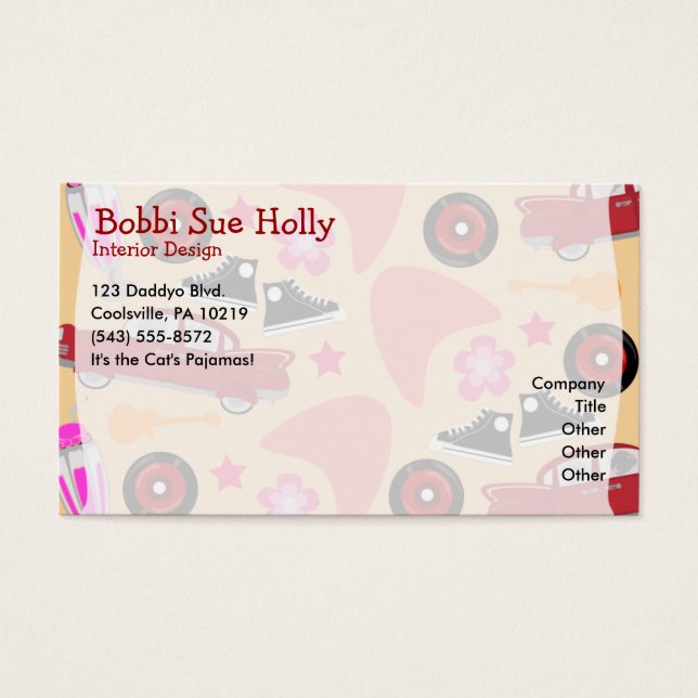 Rock Roll Pink Cincuenta y Divertidos Tiempos Feli (Frente)