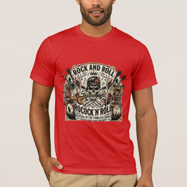 Rock & Roll Revival | Camiseta del Festival Skull  (Anverso)