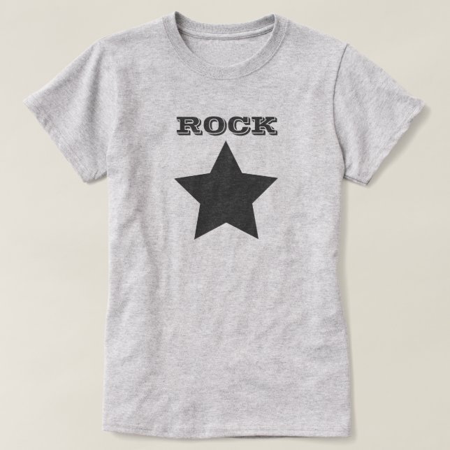 ROCK STAR | Camiseta básica femenina de Estrella G (Diseño del anverso)