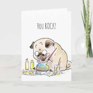 ¡ROCK! tarjeta pug