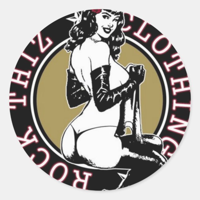 Rock Thiz Clothing Chicas Pegatinas (Anverso)