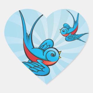 Rockabilly Tattoo Trague Pegatinas De Aves
