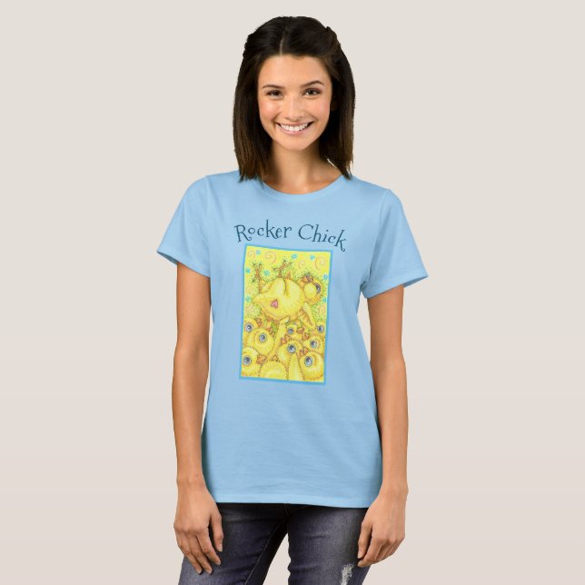 ROCKER CHICK, CAMISETA DE PRIMAVERA ORIENTAL DE LA (Anverso completo)