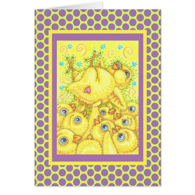 ROCKER CHICK, EASTER MOSH PIT NOTE GREETING CARD V (Frente)