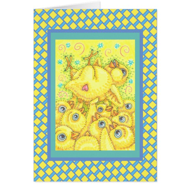 ROCKER CHICK, EASTER MOSH PIT NOTE GREETING CARD V (Frente)