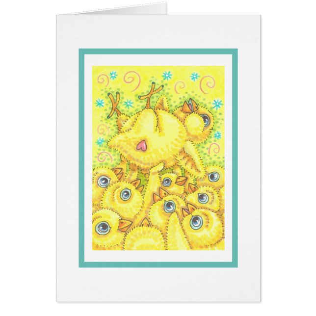 ROCKER CHICK, EASTER MOSH PIT NOTE GREETING CARD V (Frente)