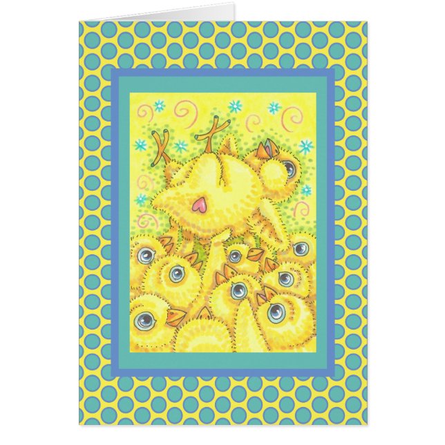 ROCKER CHICK, EASTER MOSH PIT NOTE GREETING CARD V (Frente)