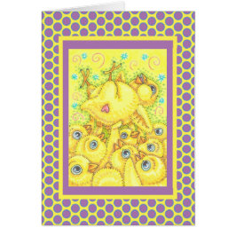 ROCKER CHICK, EASTER MOSH PIT NOTE GREETING CARD V