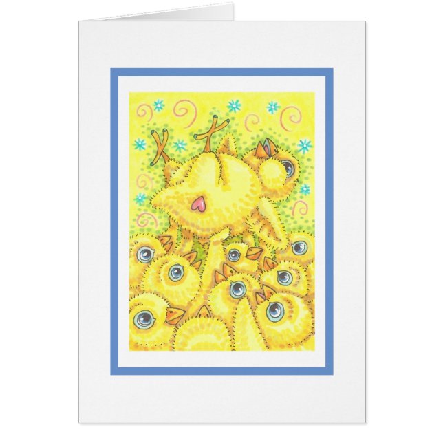 ROCKER CHICK, SPRING MOSH PIT NOTE GREETING CARD (Frente)