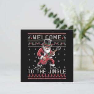 Rocker de Navidad de Rock n Roll Santa feo de Navi