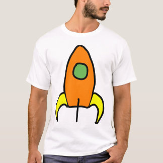 Rocket a la camiseta de la luz de luna