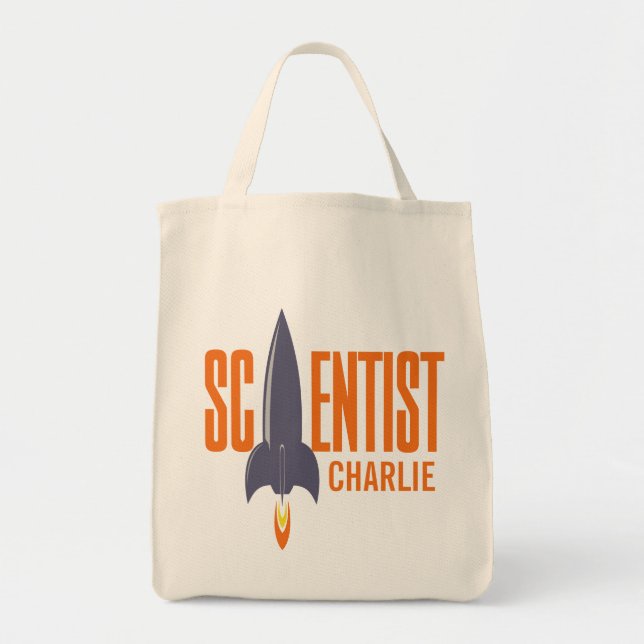 Rocket Scientist nombre personalizado bolsas de té (Frente)