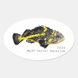 Rockfish de tira amarilla 2024 - Pegatinas redondo