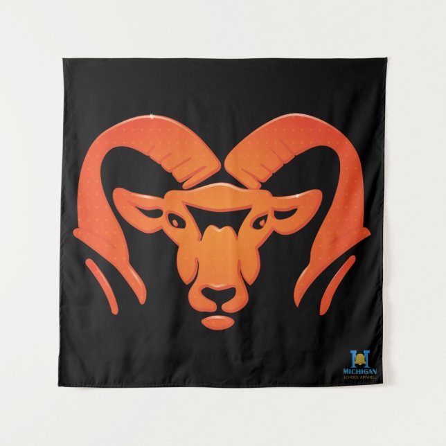 Rockford Rams #4 Tapiz (Anverso (horizontal))
