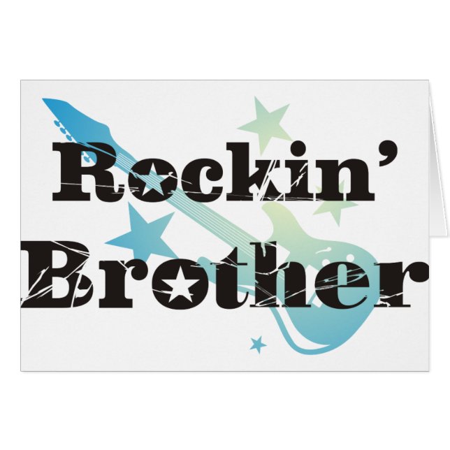 Rockin creativo' Brother con la guitarra (Anverso (Horizontal))
