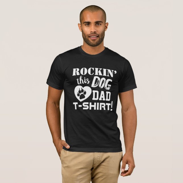 Rockin’ esta camiseta de papá perro divertido cami (Anverso completo)