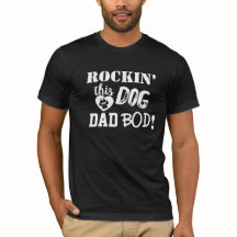 Rockin’ este perro papá Bod divertido camiseta mas
