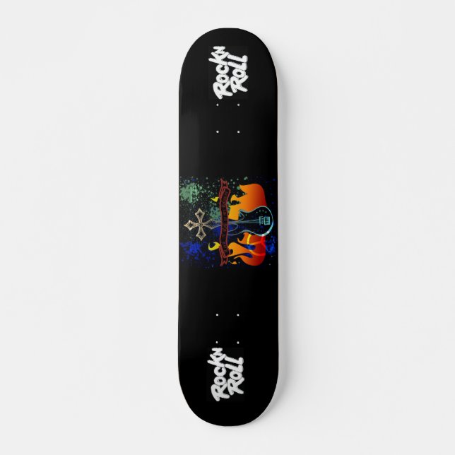 RocknRoll - Diseñador 7 Skateboard Deck de 3/8" (Anverso )