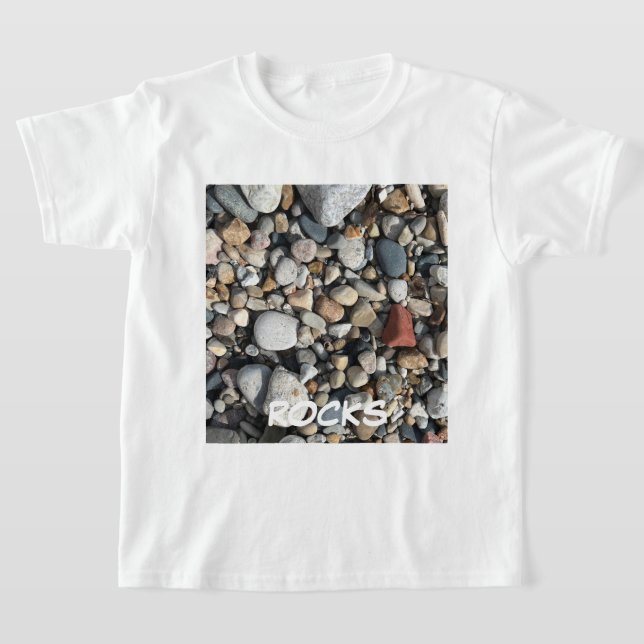ROCKS DE PLAYA FOTO JÓVENES NIÑOS Camiseta (Distribución)