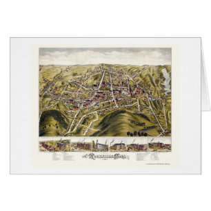 Rockville, mapa panorámico del CT - 1877