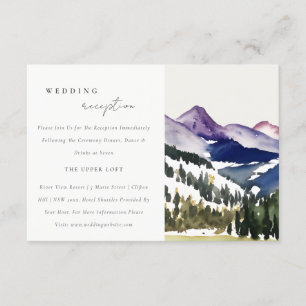 Rocky Snow Mountain Landscape Wedding Recepcion