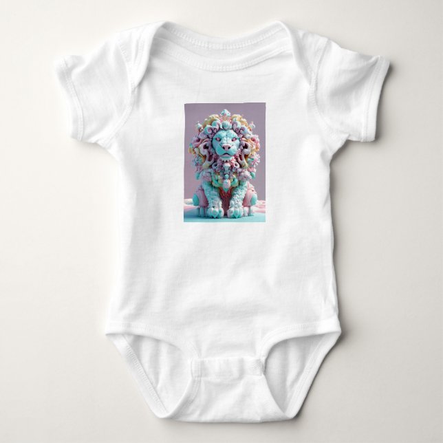 Rococo Punk Marshmallow Lion baby Jersey (Anverso)