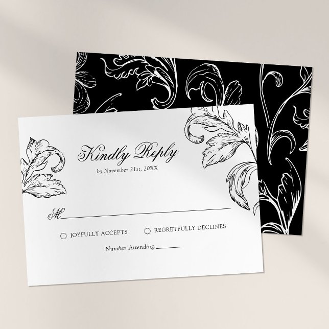 Rococo Vintage Wedding RSVP (Subido por el creador)