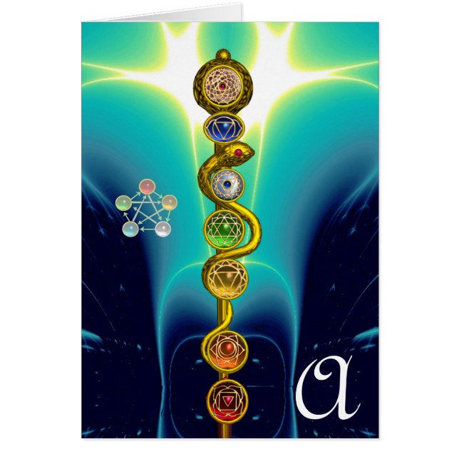 ROD DE ASCLEPIUS 7 CHAKRAS,YOGA ,ENERGÍA ESPIRITUA (Frente)