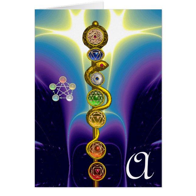ROD DE ASCLEPIUS 7 CHAKRAS,YOGA ,ENERGÍA ESPIRITUA (Frente)