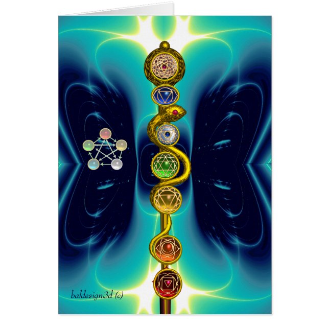 ROD DE ASCLEPIUS 7 CHAKRAS,YOGA ,ENERGÍA ESPIRITUA (Frente)