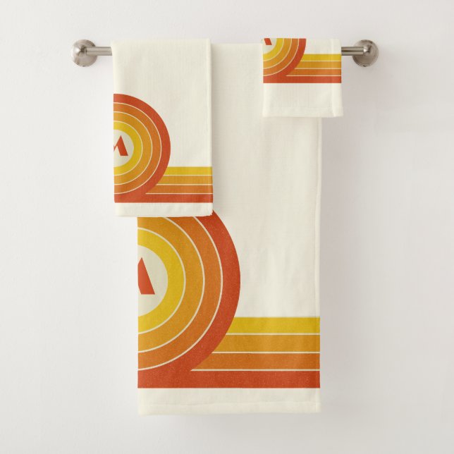 Rodamientos y líneas de estilo retro amarillo y na (In situ)