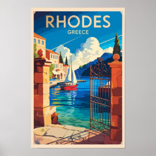 Rodas Grecia Viaje Arte Vintage
