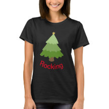 Rodeando la camiseta del árbol de Navidad