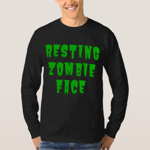 Rodeando la cara de Zombie - Graciosa camiseta de