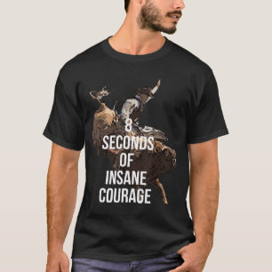 Rodeo Bull Rider 8 Segundos Camiseta