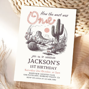 Rodeo del Desierto Occidental Invitación de cumple