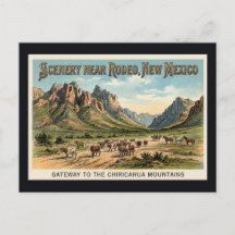 Rodeo, Nuevo México - Tarjeta Postal Antigua de Re