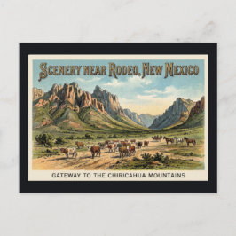 Rodeo, Nuevo México - Tarjeta Postal Antigua de Re