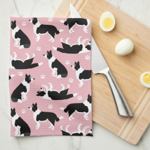 Rodillo de borde y toalla de cocina de impresión d