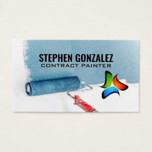 Rodillo de Pintura Pared Azul Pintada Hombre H