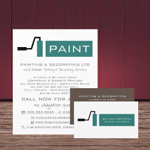 Rodillo de Pintura Teal, Publicidad de Pintor y De