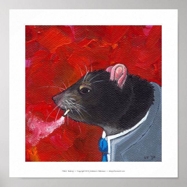 Rodney the Rat - traje de negocios para fumar arte (Frente)