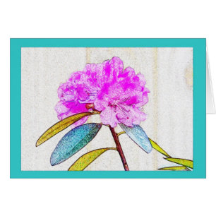 ¡Rododendro brillante en colores eléctricos!