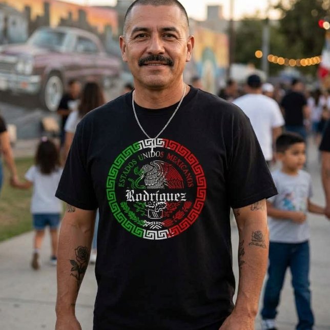 Rodríguez Camisa mexicana de apellido (Rodríguez Last name T-shirt )