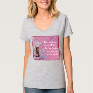 ROFL Gato vintage sobre la camiseta rosada rosada 