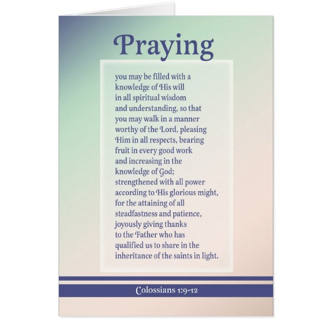 Rogación para usted (Frente)