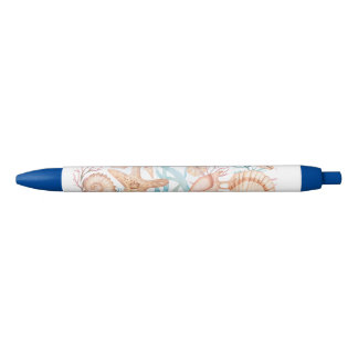 Roja Bolígrafo de tinta con patrón de marco floral eleg