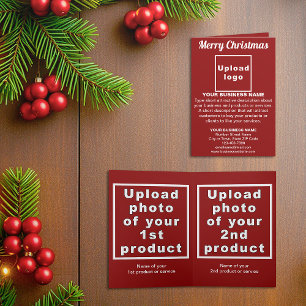 Roja   Navidad   Negocios   Tarjeta de Navidad ple